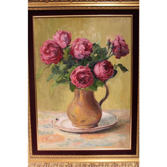 Bouquet de Fleurs dans un Vase by Louis Petit