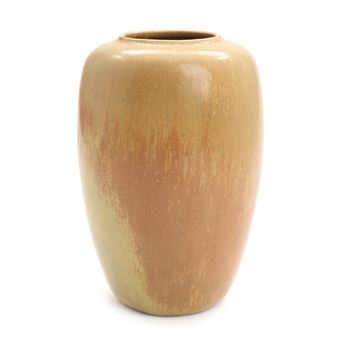 A stoneware vase, decorated in brownish glaze - Jacob Eiler Bang