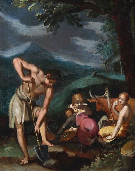 Abraham Bloemaert | Adam and Eve after the expulsion from Paradise ...