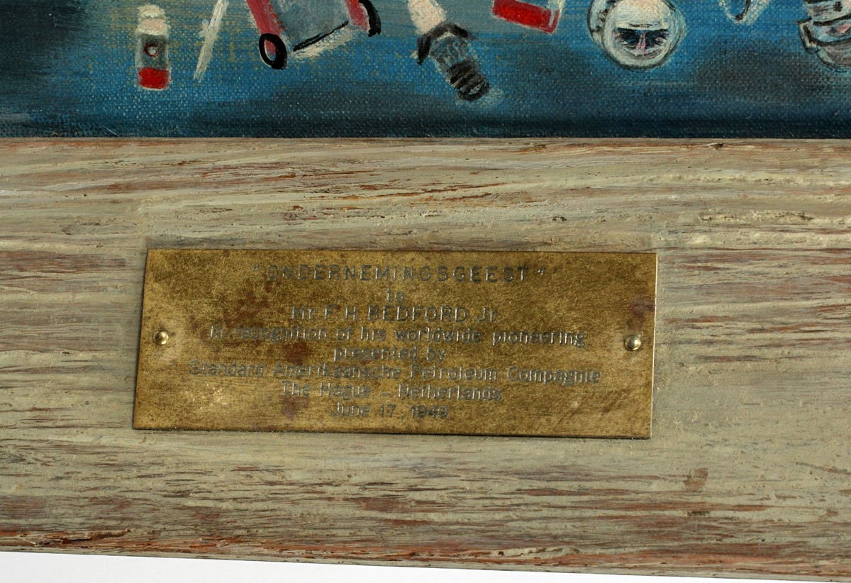 Artwork by Han Hulsbergen, ONDERNEMINGSGEEST, Made of OIL ON CANVAS