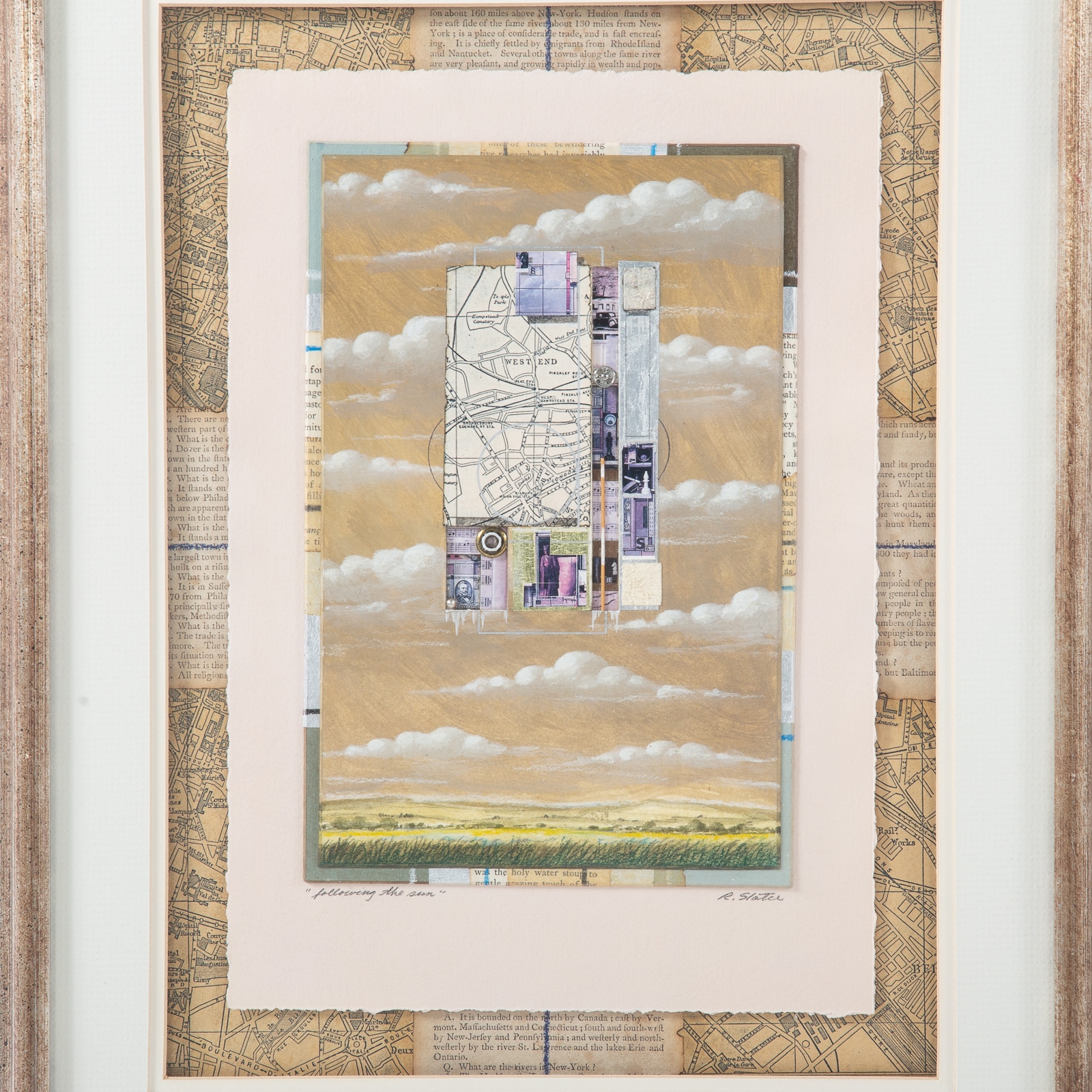 Roderick Slater | Two Mixed Media Collages | MutualArt