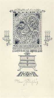 Salon Lyry mládeže - Gobelín s kohoutem - Jiri Svengsbir