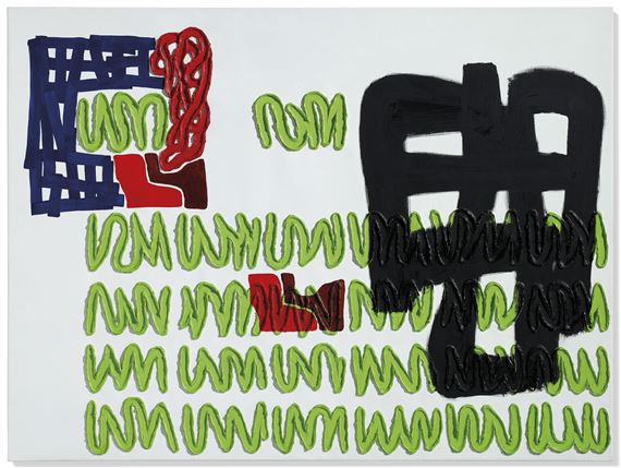 An Artful Scene by Jonathan Lasker, 1995, Painted in 1995