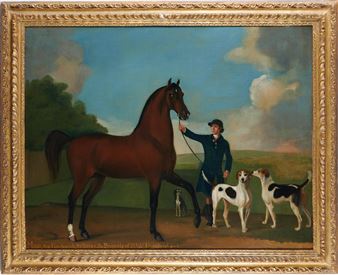 "Portrait of Milo, Two Fox-Hounds & a Tarrier, The Property of Ld: Vise': Townshend" - Richard Roper