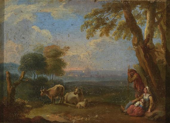 Escena pastoril by Central European School, 17th Century