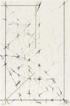 Artwork by Koichi Ebizuka, #20, Made of charcoal, pencil, watercolor and collage on paper, paper