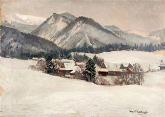 Pejzaż zimowy - Stefan Filipkiewicz