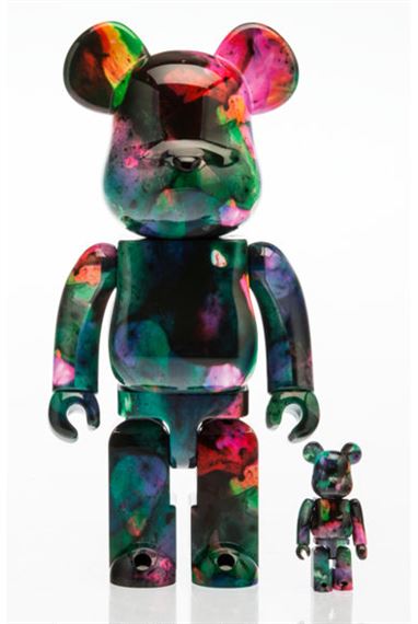 Artwork by Be@rbrick , Rainbow Marble 400%, Made of Painted cast resin