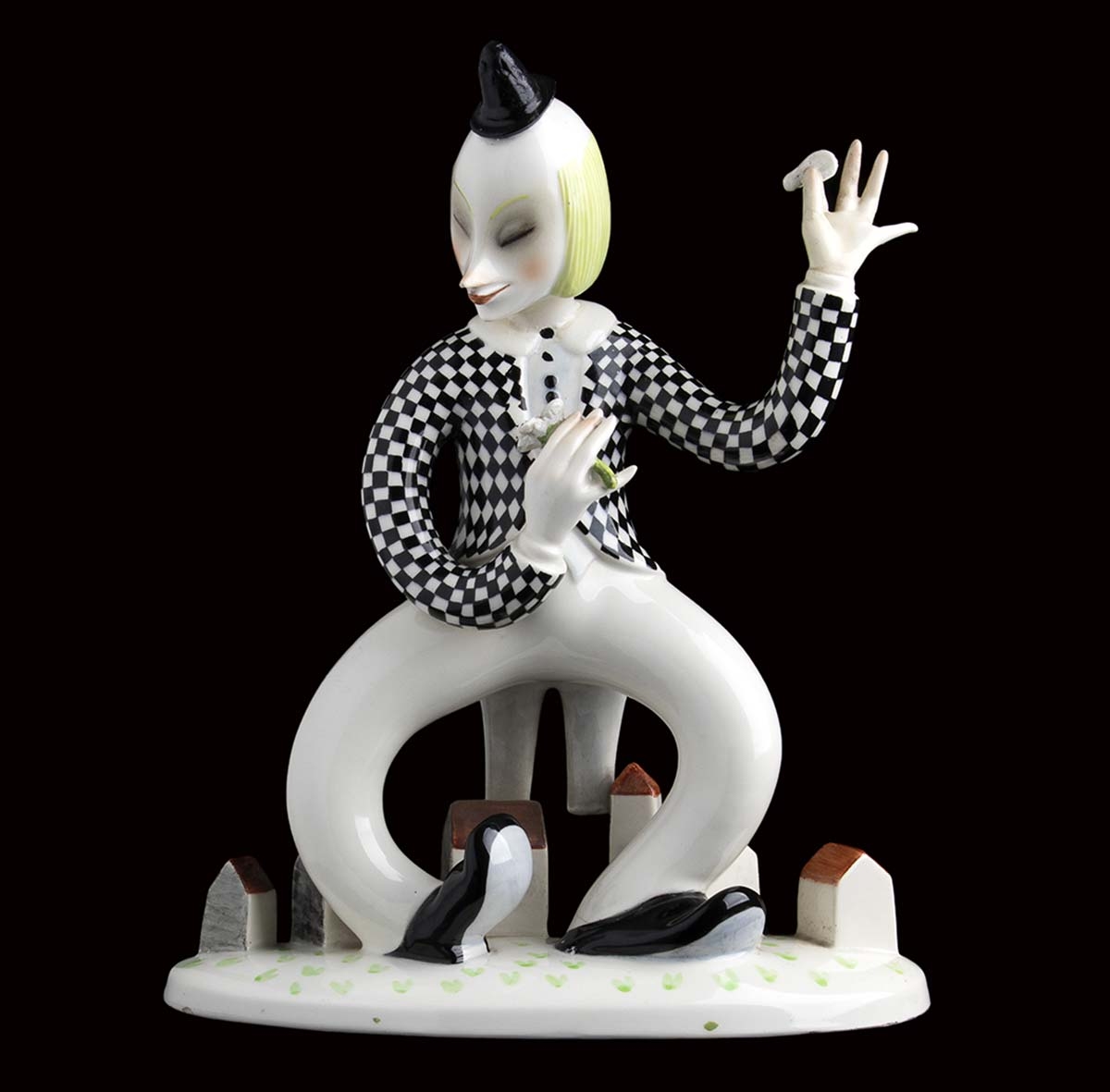 Artwork by Mario Sturani, Say yes, Made of Painted ceramic sculpture