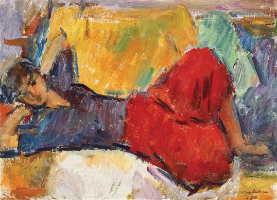 Șalvarii roșii by Ion Musceleanu, 1990