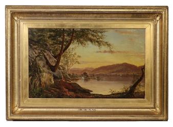 "Sunset on the Hudson River" - Horace Wolcott Robbins