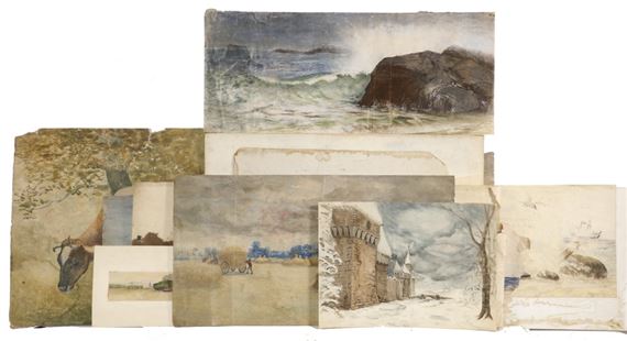 Eighteen Works: Damaged Watercolors and Pastels of Ipswich