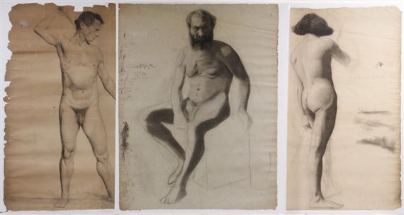 Thirteen Works: Nude Figure Studies