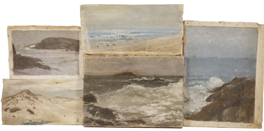 Artwork by John Worthington Mansfield, Twenty Works: Medium Seascapes and Coastal Scenes, Made of oil on canvas