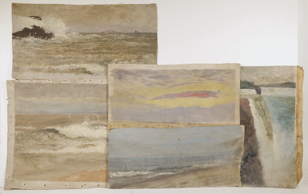 Artwork by John Worthington Mansfield, Twenty Works: Medium Seascapes and Coastal Scenes, Made of oil on canvas