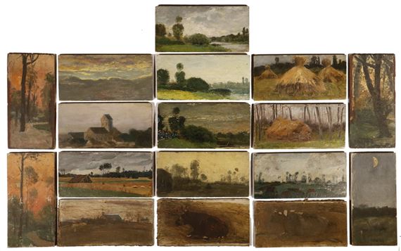Seventeen Works: Miniature Impressionist Landscape Studies