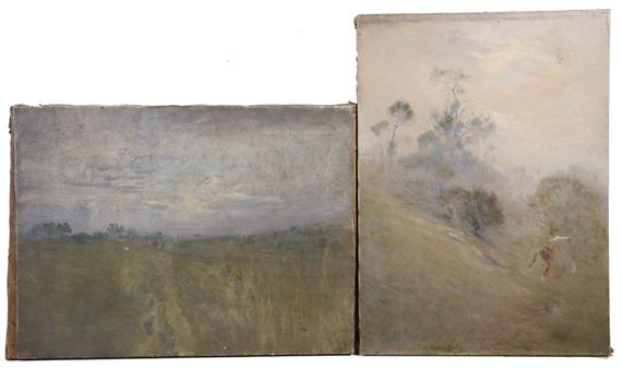 Two Works: Impressionist Landscapes by John Worthington Mansfield