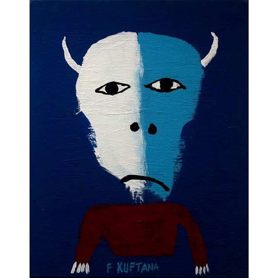 UNTITLED (BUFFALO MAN) by Floyd Kuptana