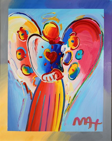 Peter Max | Angel with Heart | MutualArt