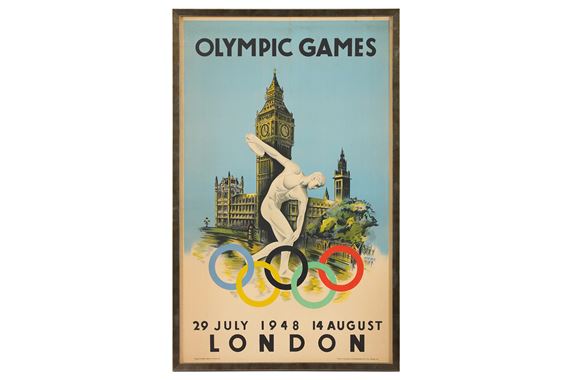 Walter Herz | An official poster for the 1948 Olympic Games (1948 ...