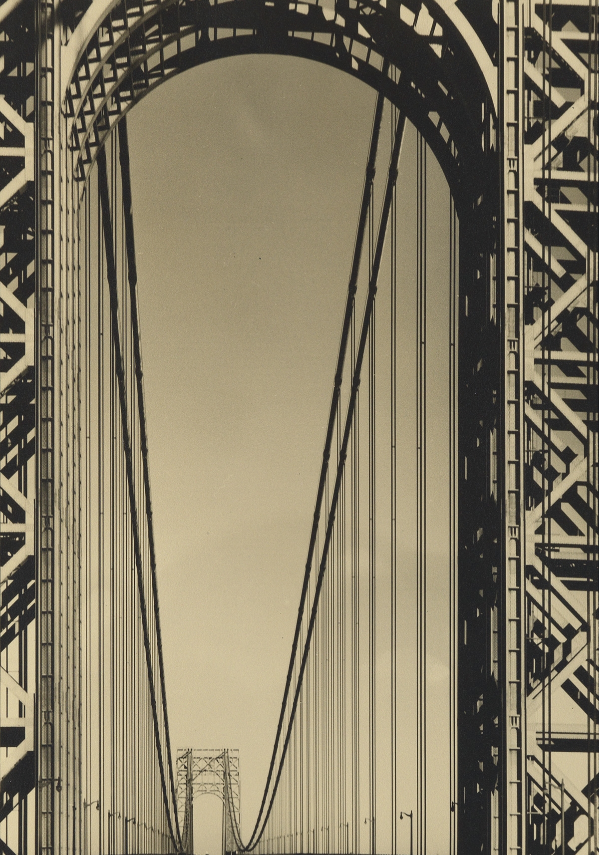 The George Washington Bridge. by Margaret Bourke-White, 1933