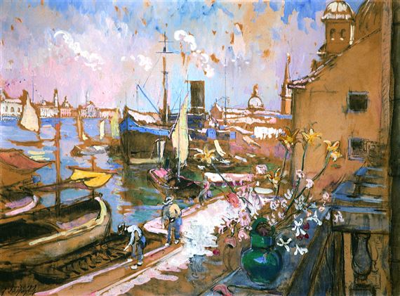 Venice by Adrien Jean Le Mayeur de Merprés, 1919