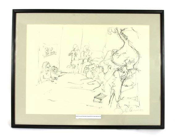 John Lennon | A LARGE FRAMED JOHN LENNON PRINT A FAMILY TREE