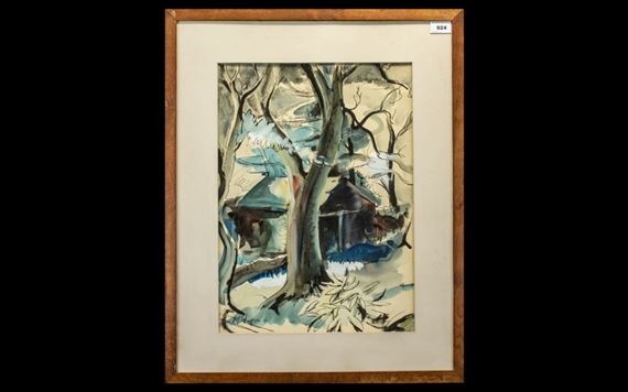 House in a Forrest Setting by Terry McGlynn, 1947