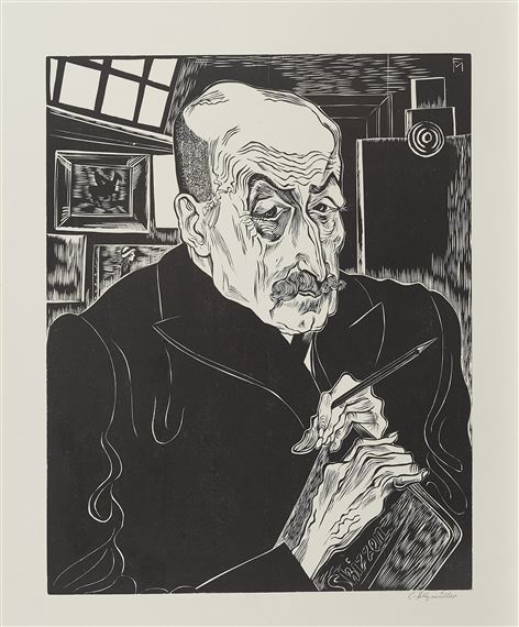 Max Liebermann by Conrad Felixmüller, 1926