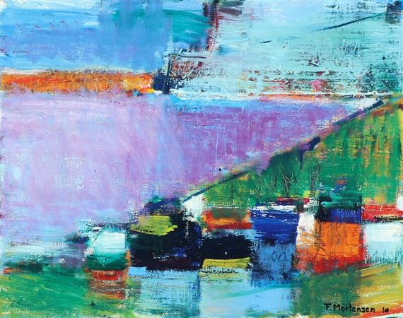 Landscape, the Faroe Islands by Finleif Mortensen