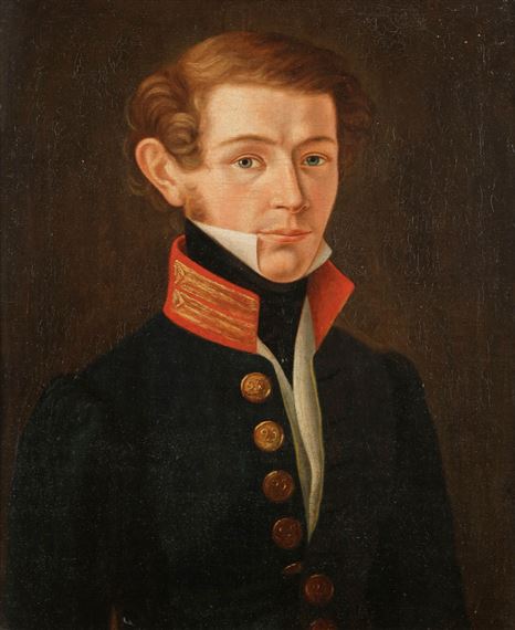Portrait d’homme en buste (Johnn Walden?) by Swedish School, 19th Century