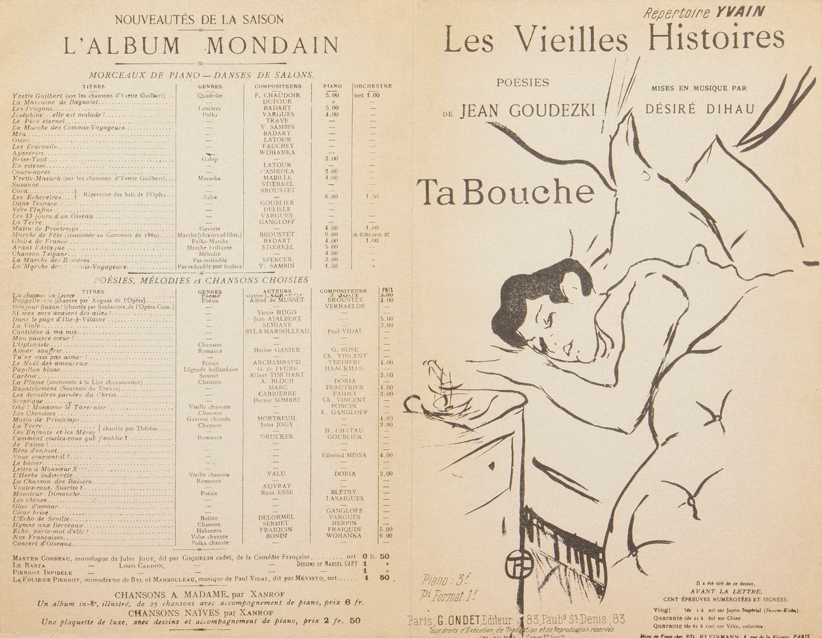 Ta bouche by Henri de Toulouse-Lautrec, 1893