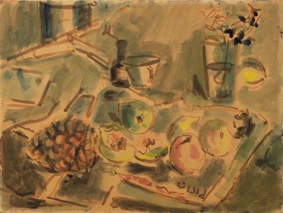 Natura morta con frutta, fine anni Quaranta