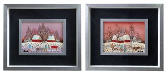 Two works: Villaggio naif - Joska Kubiceck