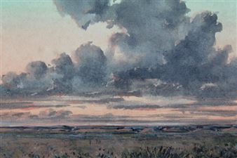 Two works: New Mexico landscape; American Landscape - Duncan McCandless