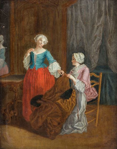 La couture by Jean-Honoré Fragonard