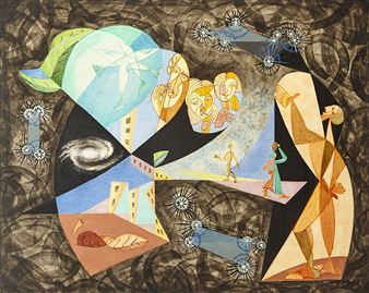 Léopold Survage | Paysage cosmique (1953) | MutualArt