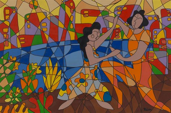 M. R. Rubin | Cubist figures | MutualArt