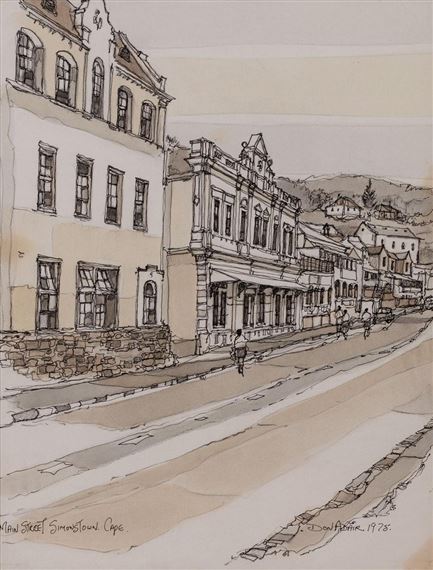 MAIN STREET SIMONSTOWN. CAPE by Don Adair, 1975
