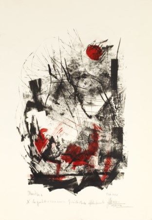 Monotipia D. by Mario de Muro, 1973