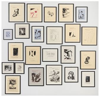 23 works from 'A Yarn Spun to No Mend' - Raymond Pettibon