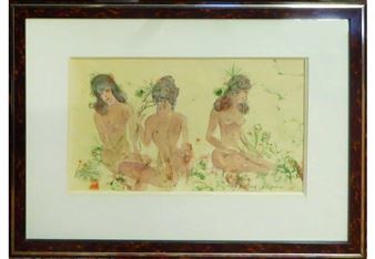 Three Seated Models - Maurice Basko