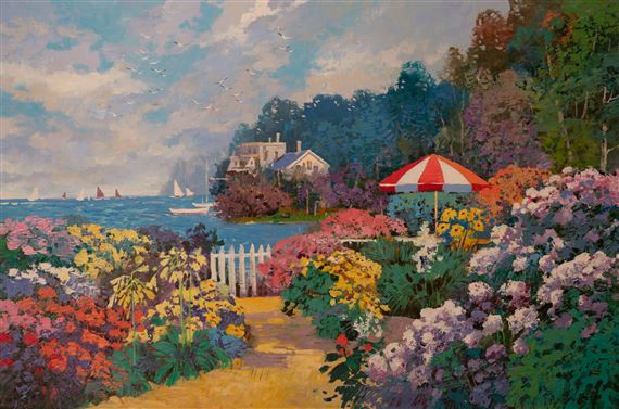 Garden Gate to the Sea by Ming Feng