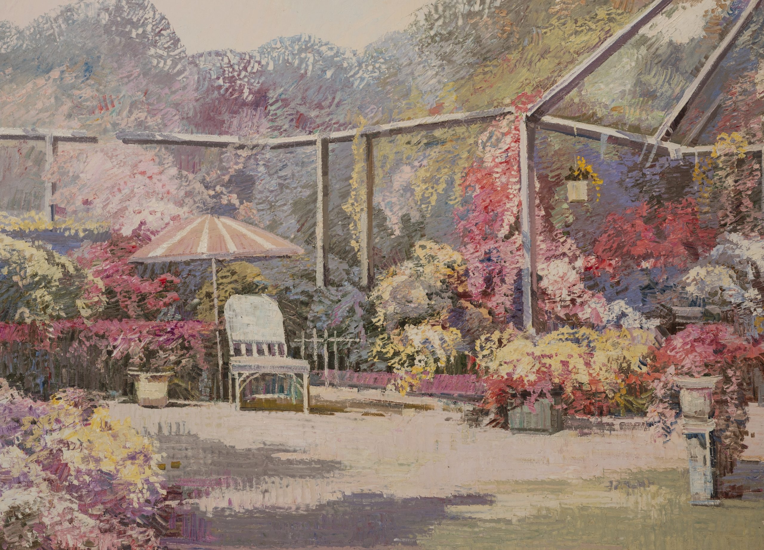 Artwork by Ming Feng, Open Garden Solarium, Made of oil on canvas