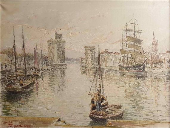 Le port de La Rochelle by Fernand Laval