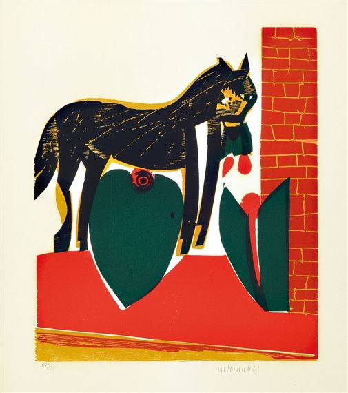 The tulips # by HAP  Grieshaber, 1966