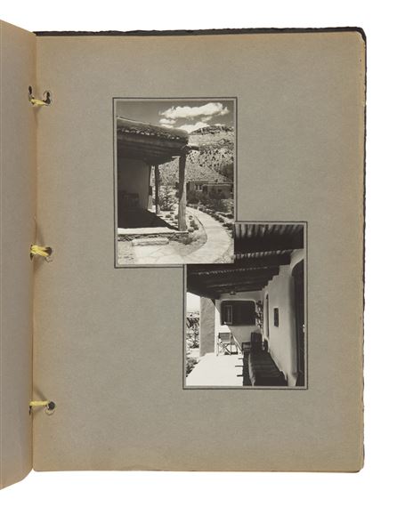 AN ALBUM OF PHOTOGRAPHS OF GHOST RANCH.