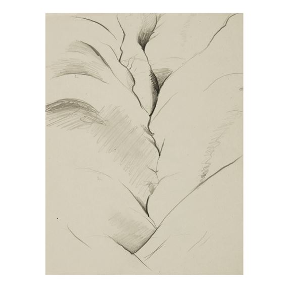 UNTITLED (BLACK PLACE) by Georgia O'Keeffe, Executed circa 1944-1945