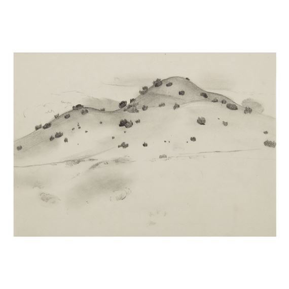 SMALL HILLS NEAR ALCALDE by Georgia O'Keeffe, Executed in 1929-1930