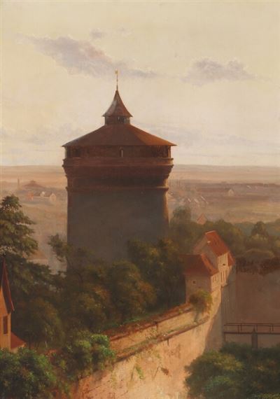 A tower in Nuremberg by Niels Anders Bredal